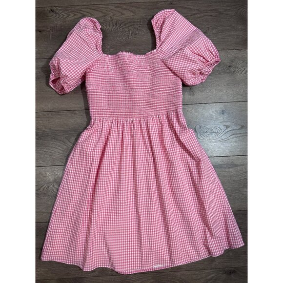 Flora Bea NYC Gionna Pink Gingham Dress nwt small - Picture 6 of 13